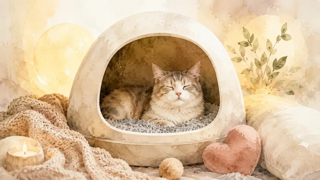 Why Would a Cat Lay in Her Litter Box