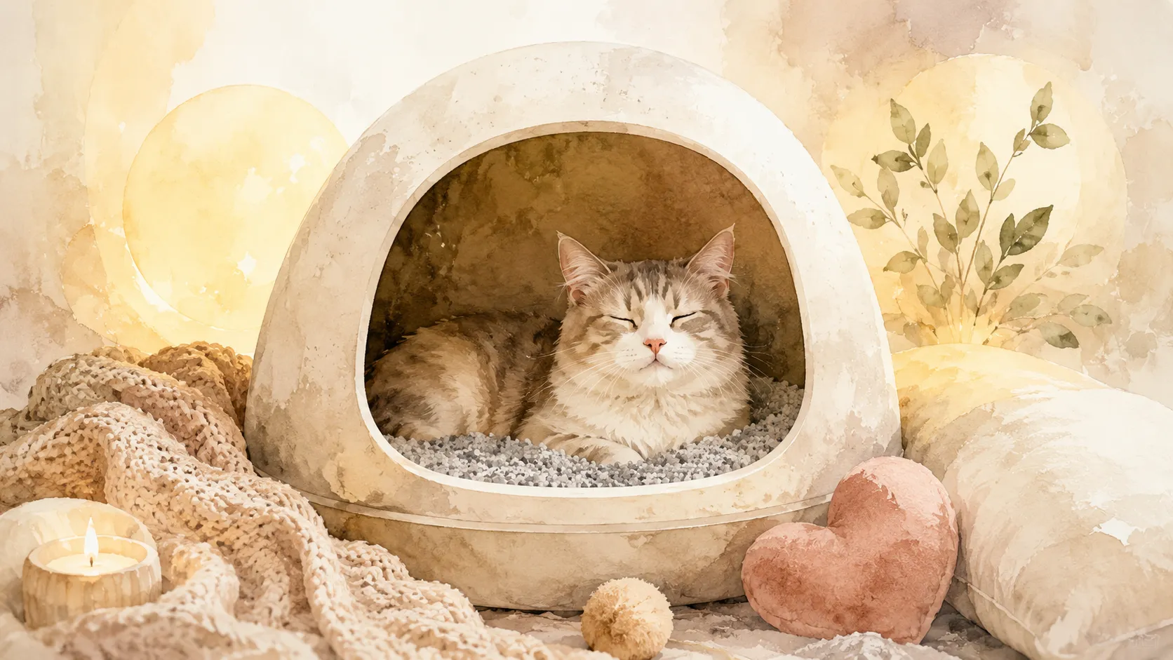 Why Would a Cat Lay in Her Litter Box